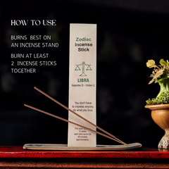 Libra Zodiac Incense Stick (Stick 15Per Pack)