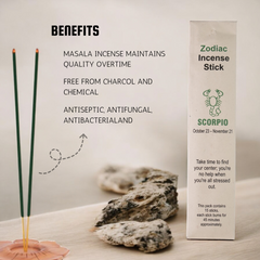 Scorpio Zodiac Incense Stick (Stick 15Per Pack)