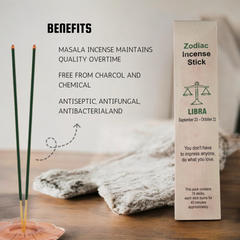 Libra Zodiac Incense Stick (Stick 15Per Pack)