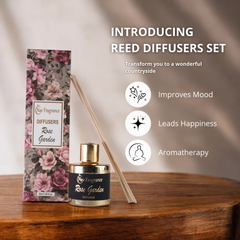 Rose Garden & Lilly of The Valley Fragrance Oil Reed Diffuser Sets