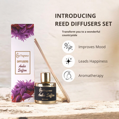 Citrus Euphoria & Amber Saffron Fragrance Oil Reed Diffuser Sets