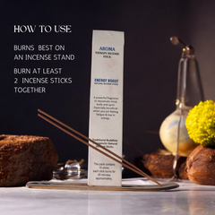 Energy Boost – Aromatherapy Incense Sticks (Stick 15Per Pack)