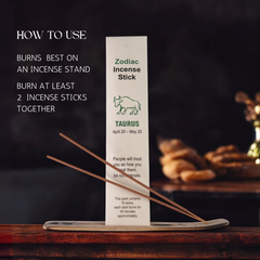 Taurus Zodiac Incense Stick (Stick 15Per Pack)