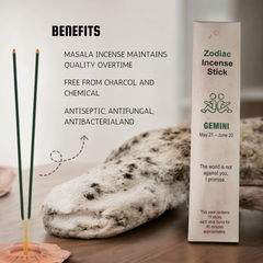 Gemini Zodiac Incense Stick (Stick 15Per Pack)