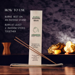 Aquarius Zodiac Incense Stick (Stick 15Per Pack)