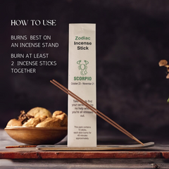 Scorpio Zodiac Incense Stick (Stick 15Per Pack)