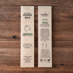 Aquarius Zodiac Incense Stick (Stick 15Per Pack)