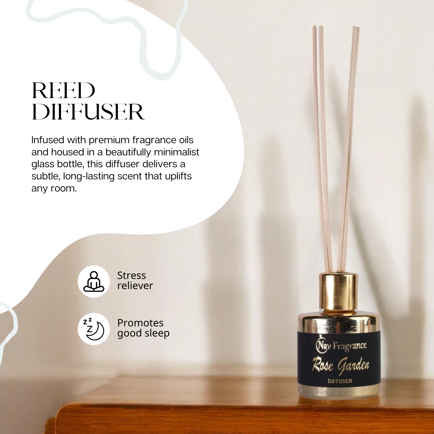 Rose Garden & Lilly of The Valley Fragrance Oil Reed Diffuser Sets