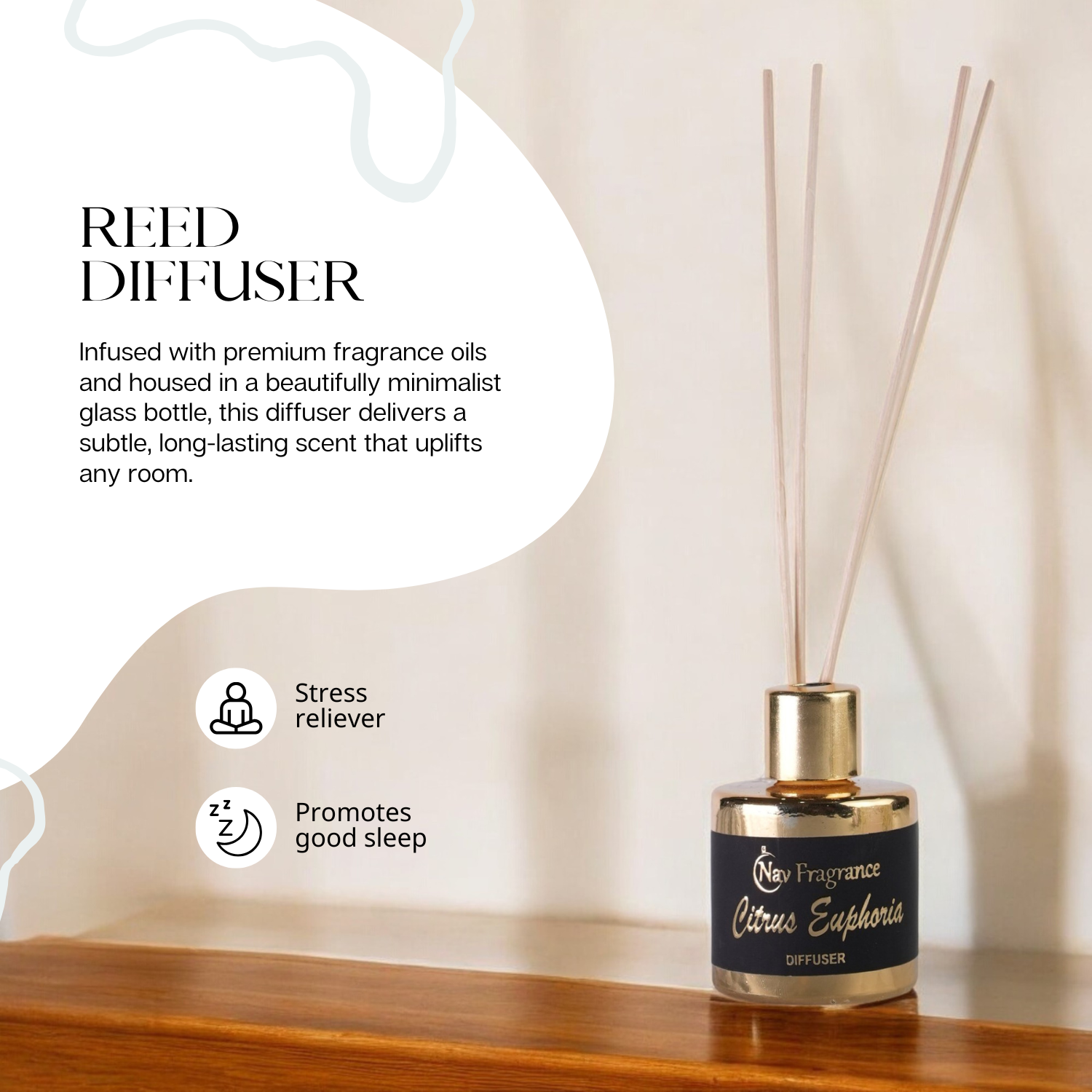 Citrus Euphoria & Amber Saffron Fragrance Oil Reed Diffuser Sets