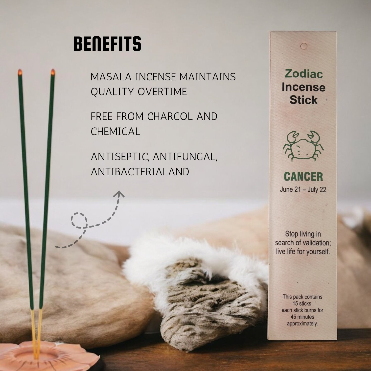 Cancer Zodiac Incense Stick
