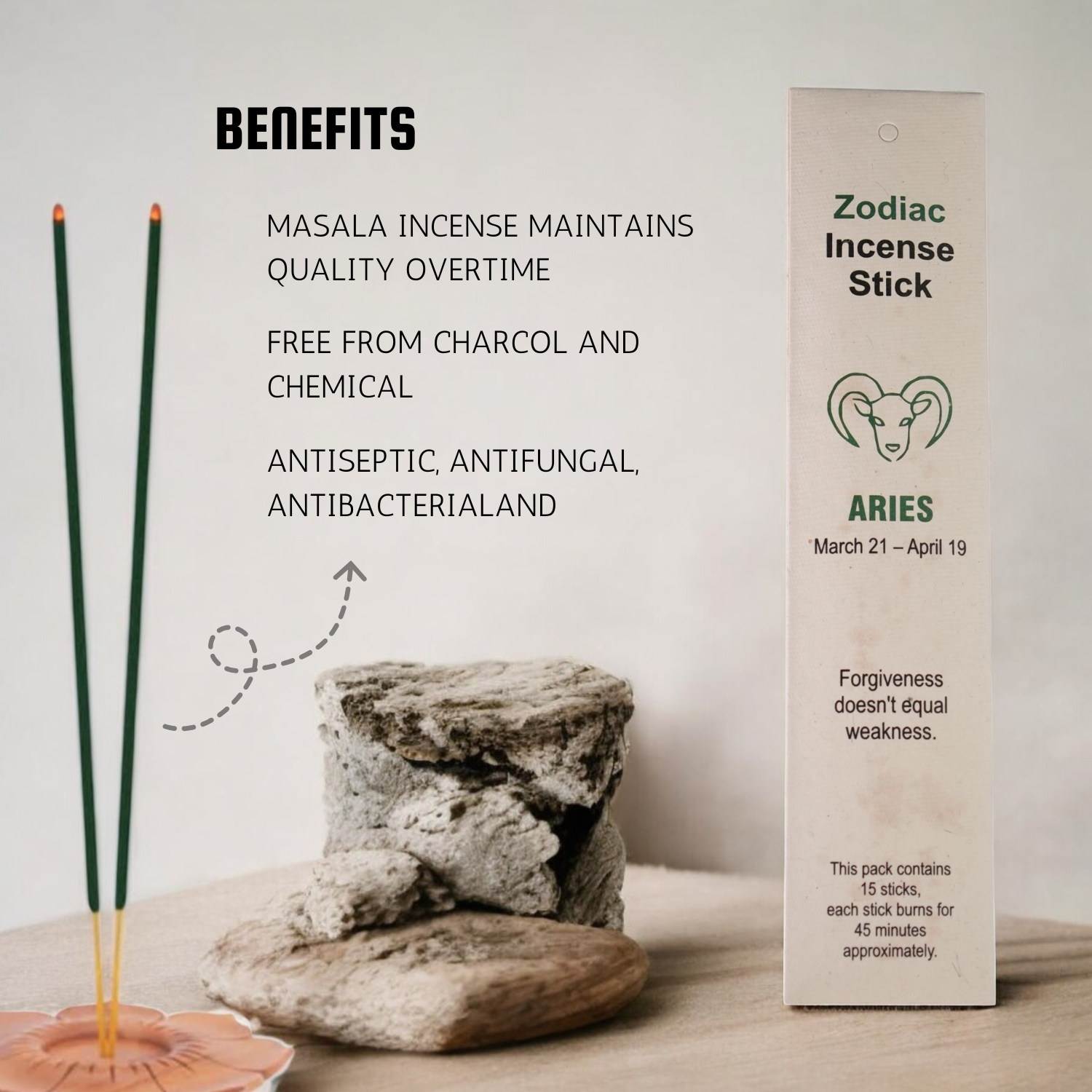 Aries Zodiac Incense Stick