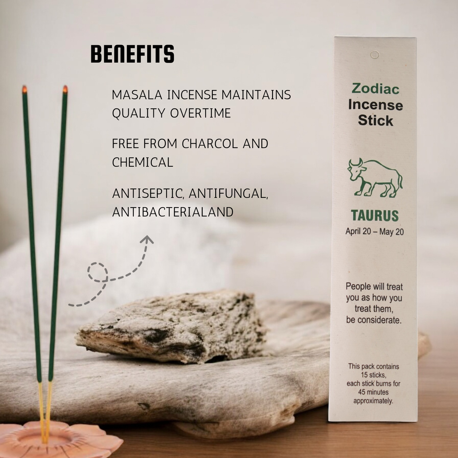 Taurus Zodiac Incense Stick