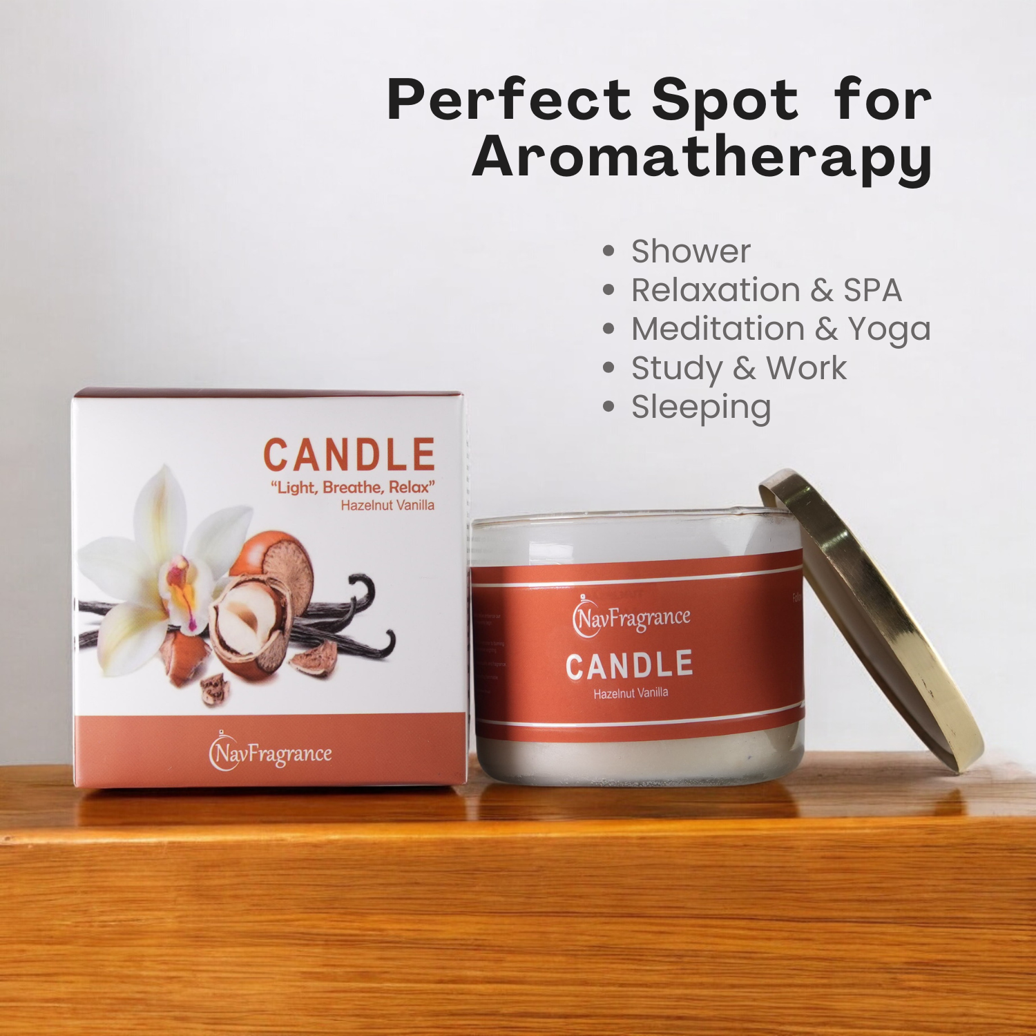Hazelnut Vanilla – Scented Candle