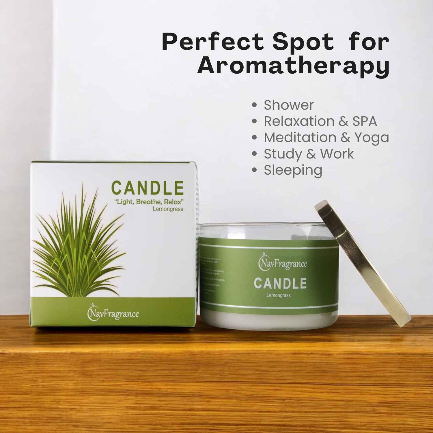 Lemongrass & Smoked Amber Scented Candle Sets