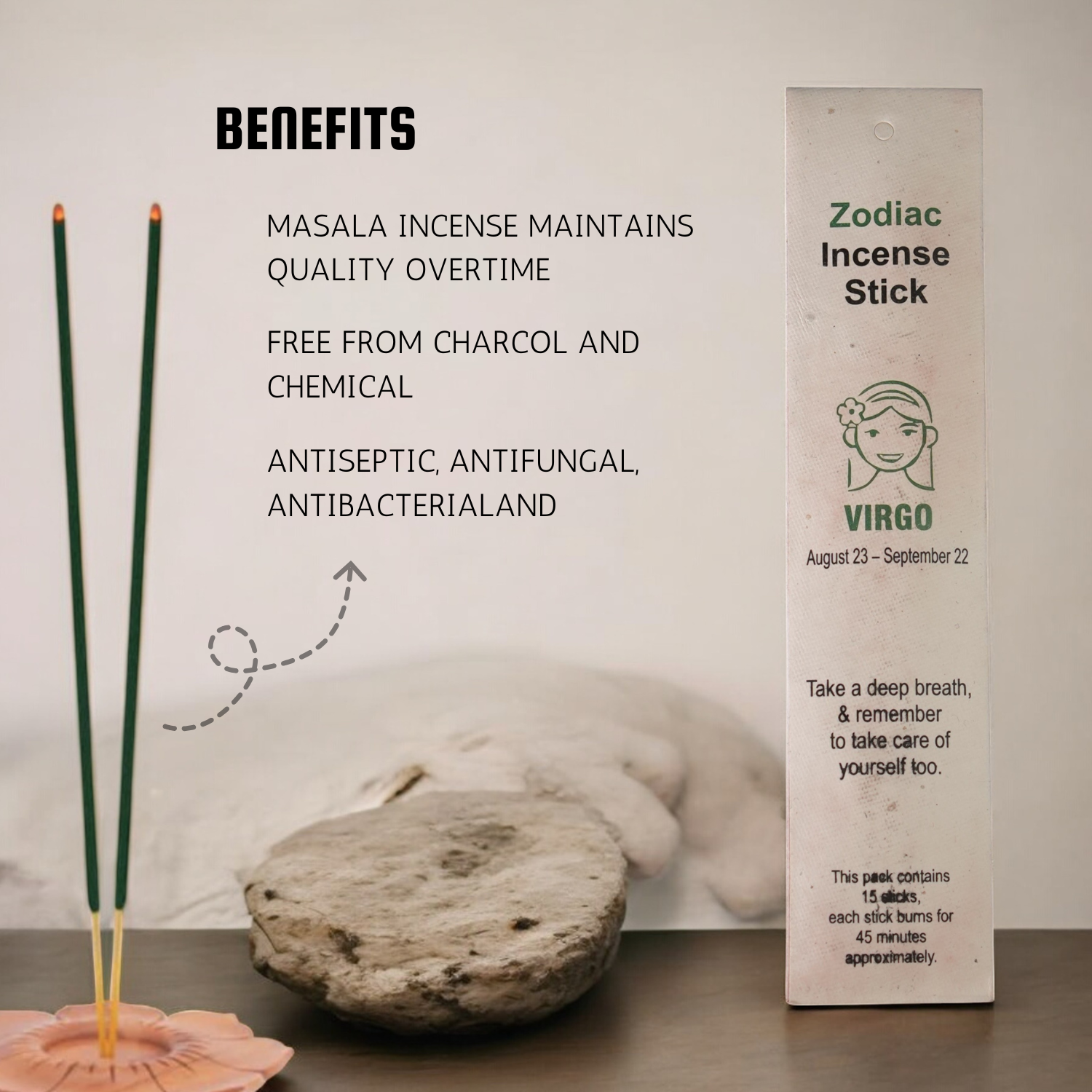 Virgo Zodiac Incense Stick