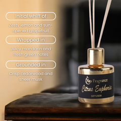 Citrus Euphoria & Amber Saffron Fragrance Oil Reed Diffuser Sets