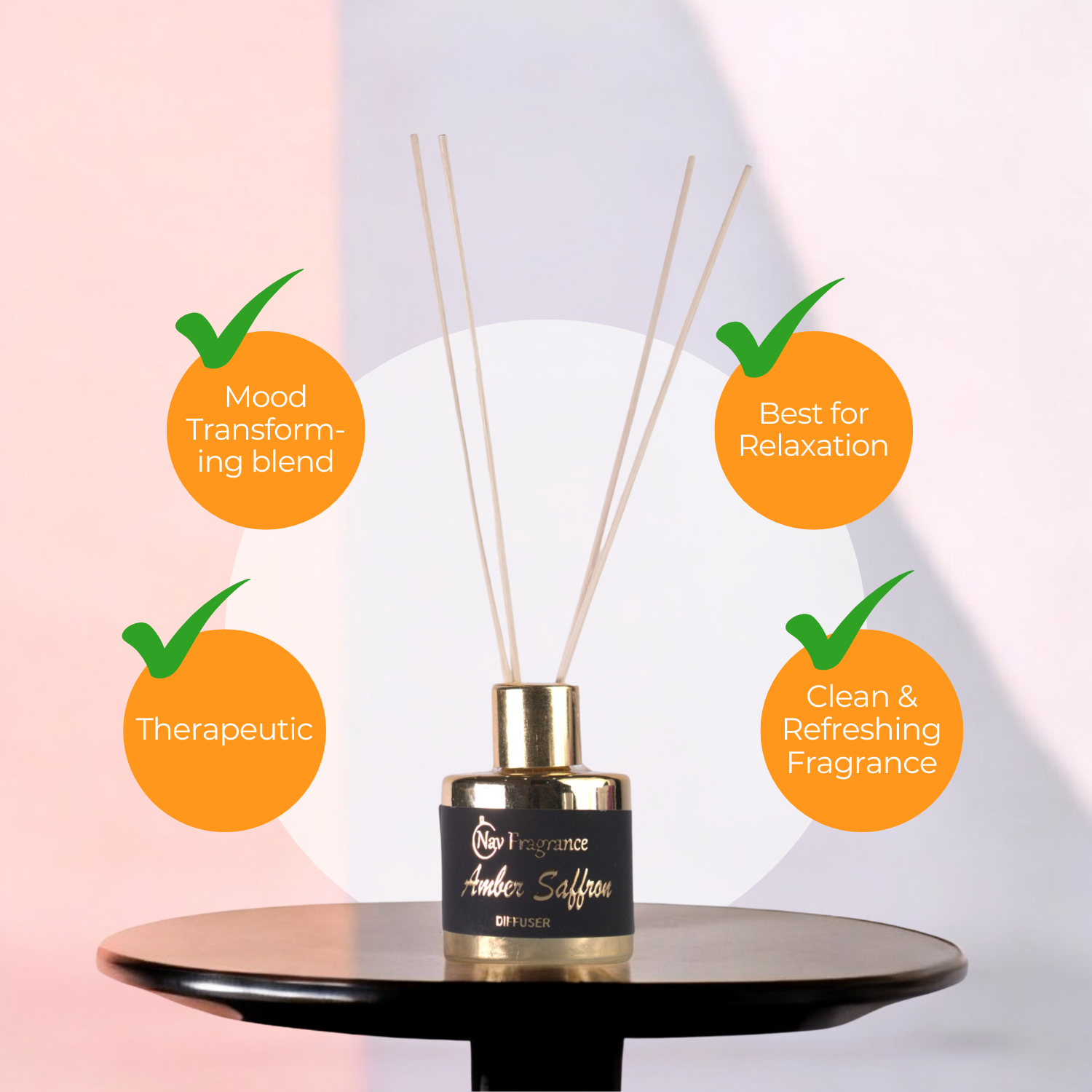 Amber Saffron – Reed Diffuser