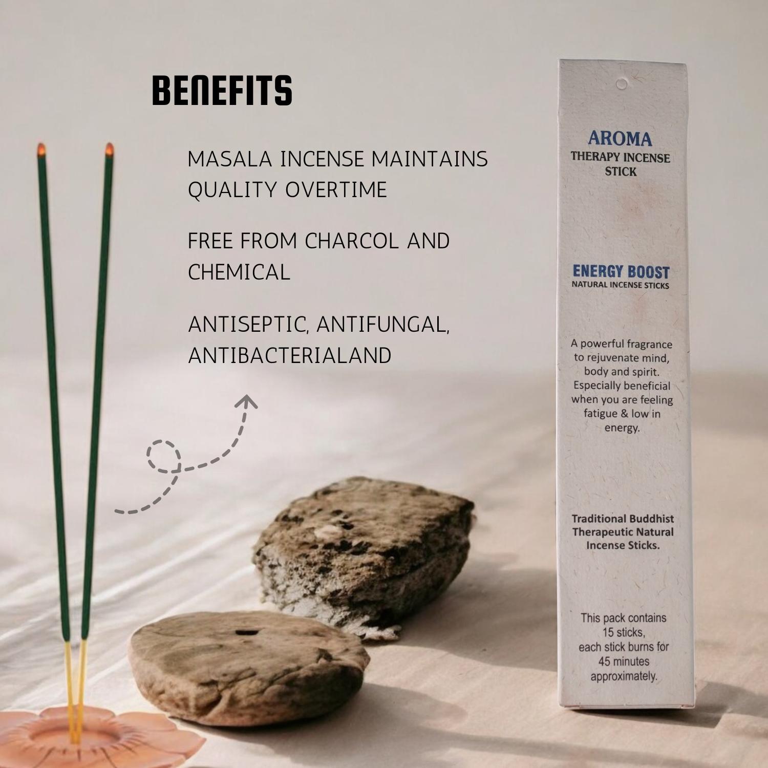 Energy Boost – Aromatherapy Incense Sticks