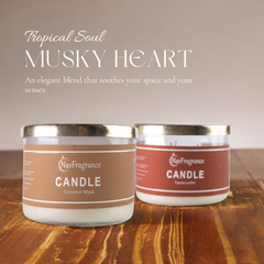 Coconut Musk and Tuscan Leather Scented Candle Sets