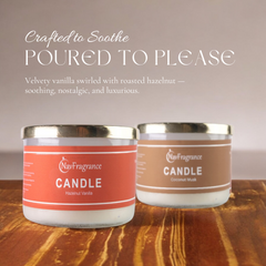 Coconut Musk & Hazelnut Vanilla Scented Candle Sets