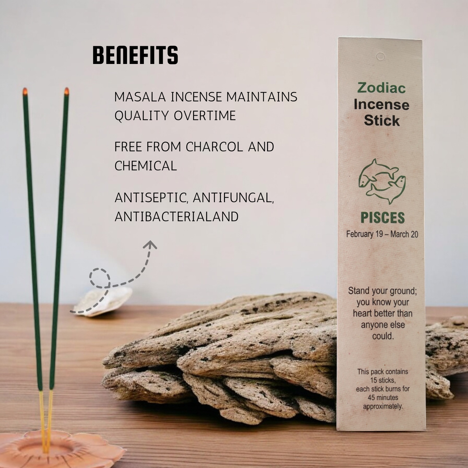 Pisces Zodiac Incense Stick