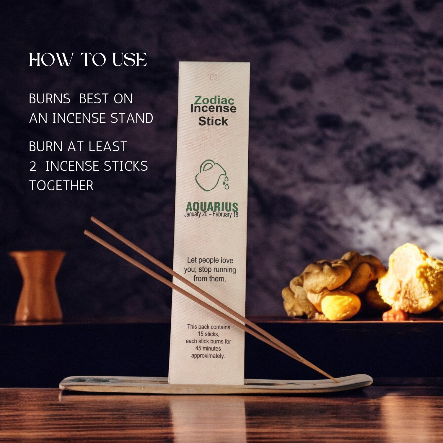 Aquarius Zodiac Incense Stick