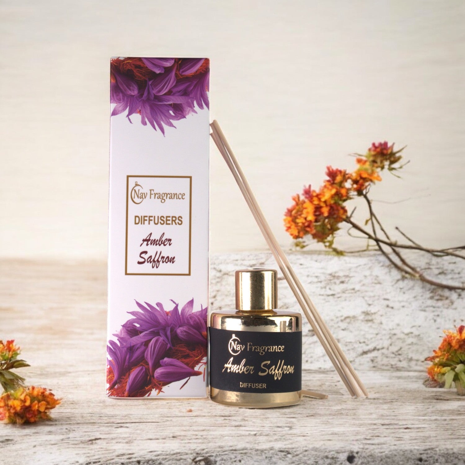 Amber Saffron – Reed Diffuser