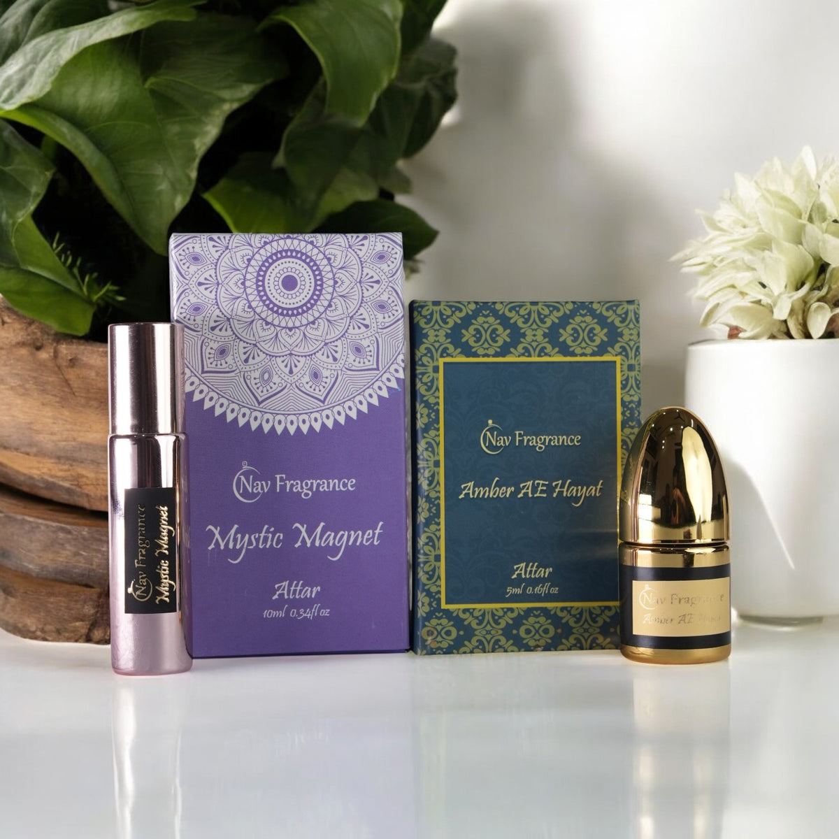 Mystic Magnet & Amber AE Hayat Attar Combo