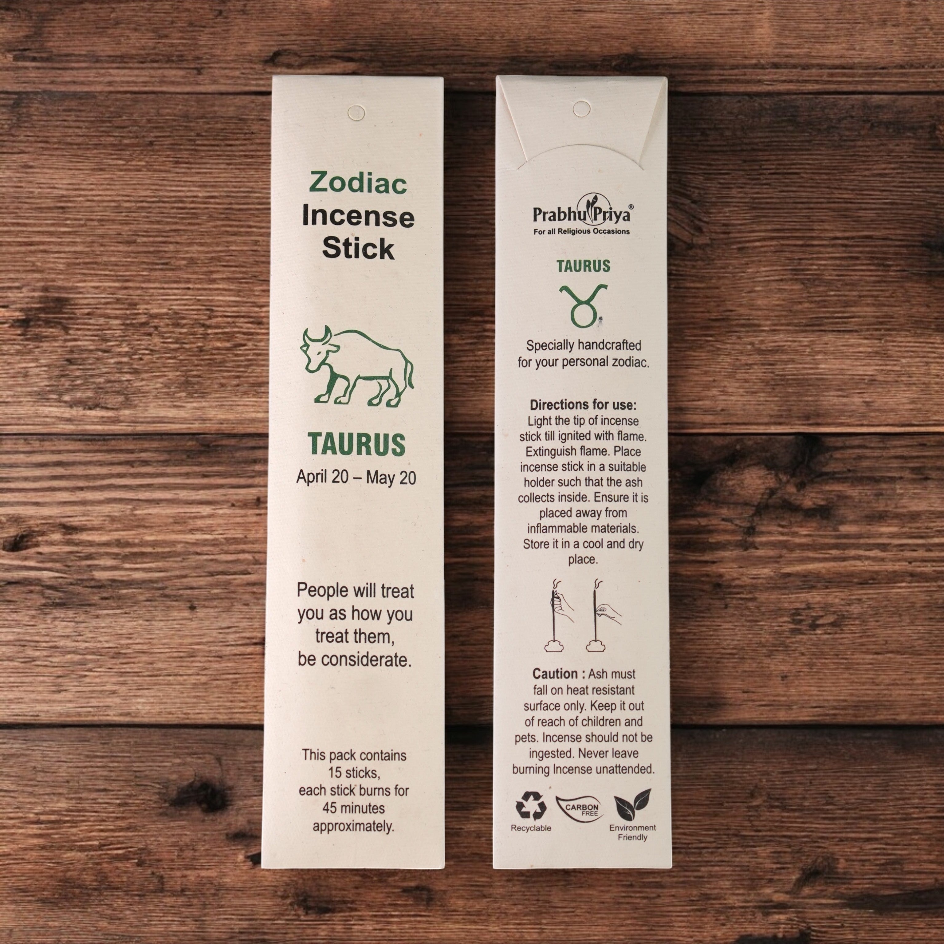 Taurus Zodiac Incense Stick