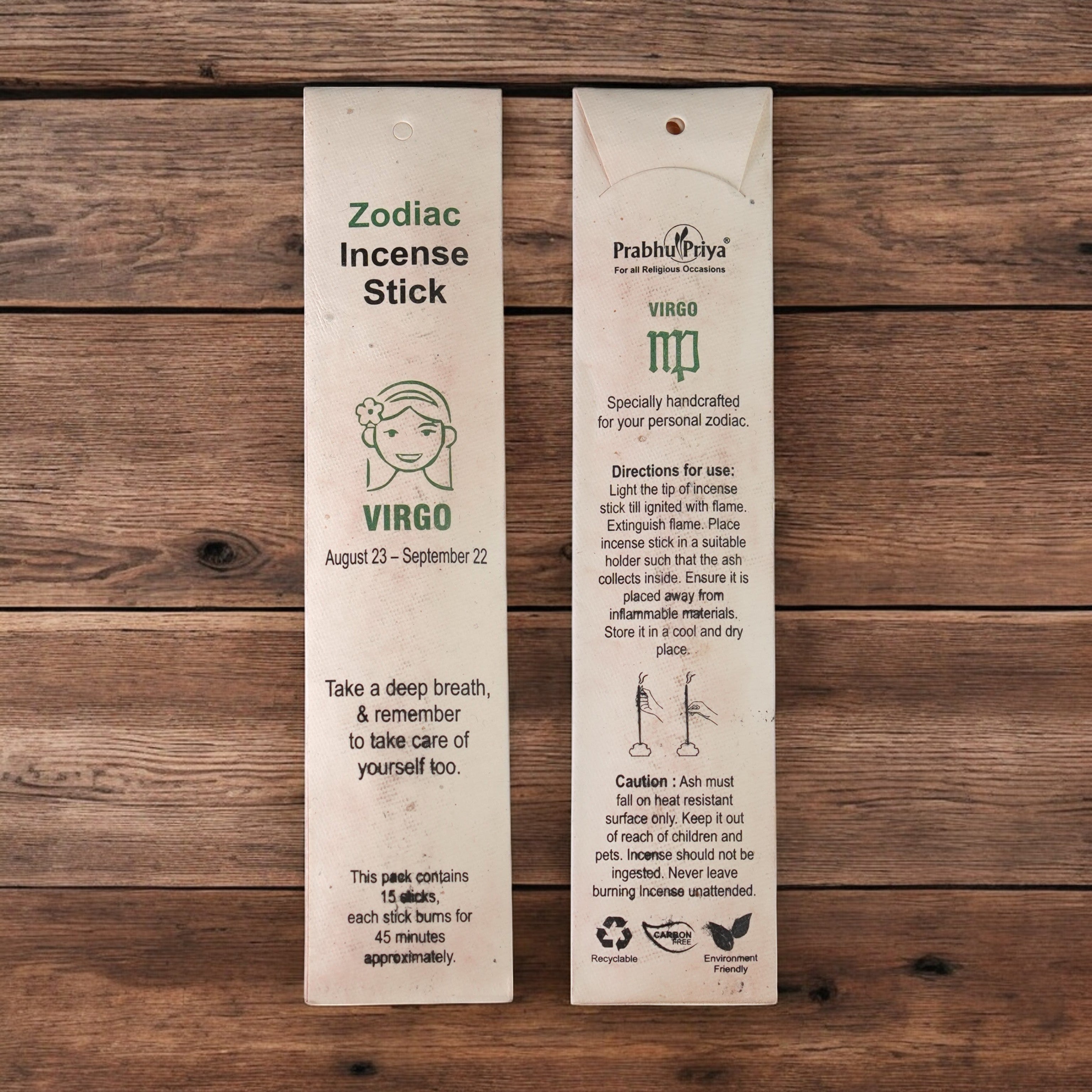 Virgo Zodiac Incense Stick